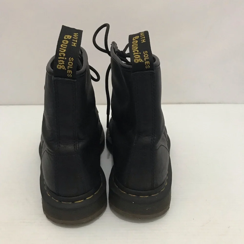 Dr. Martens Safety Shoe Black Leather Lace-Up Men’s Combat Boots Size 8/L9